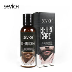 Sevich Men Beard Care Kit 100ml Nourishing Beard Wash Shampoo Natural Smoothing Moustache Care Conditioner Beard Styling